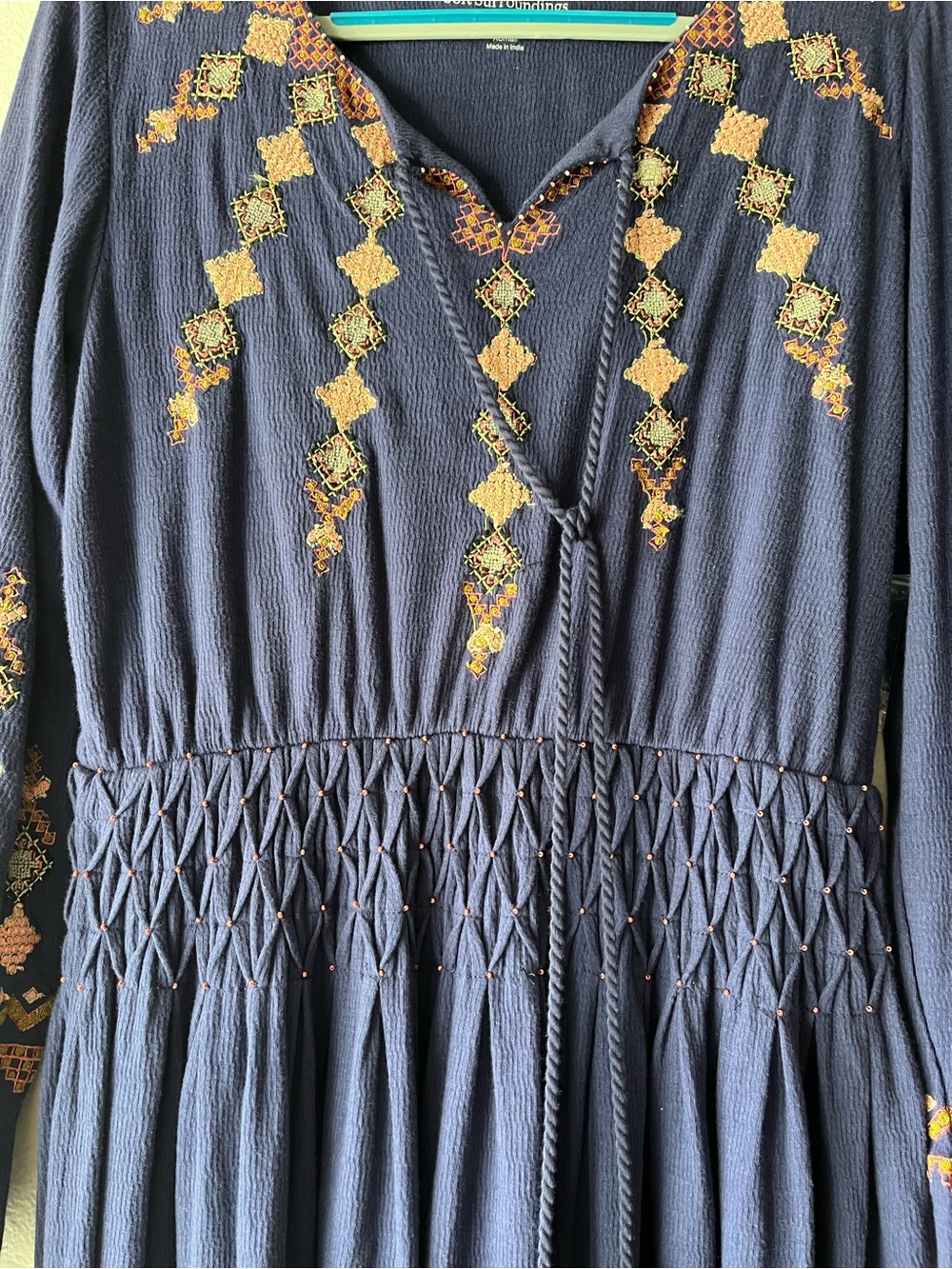 NWOT Soft Surroundings Socorro Purple Embroidered Maxi Dress  Size XS - Picture 6 of 13